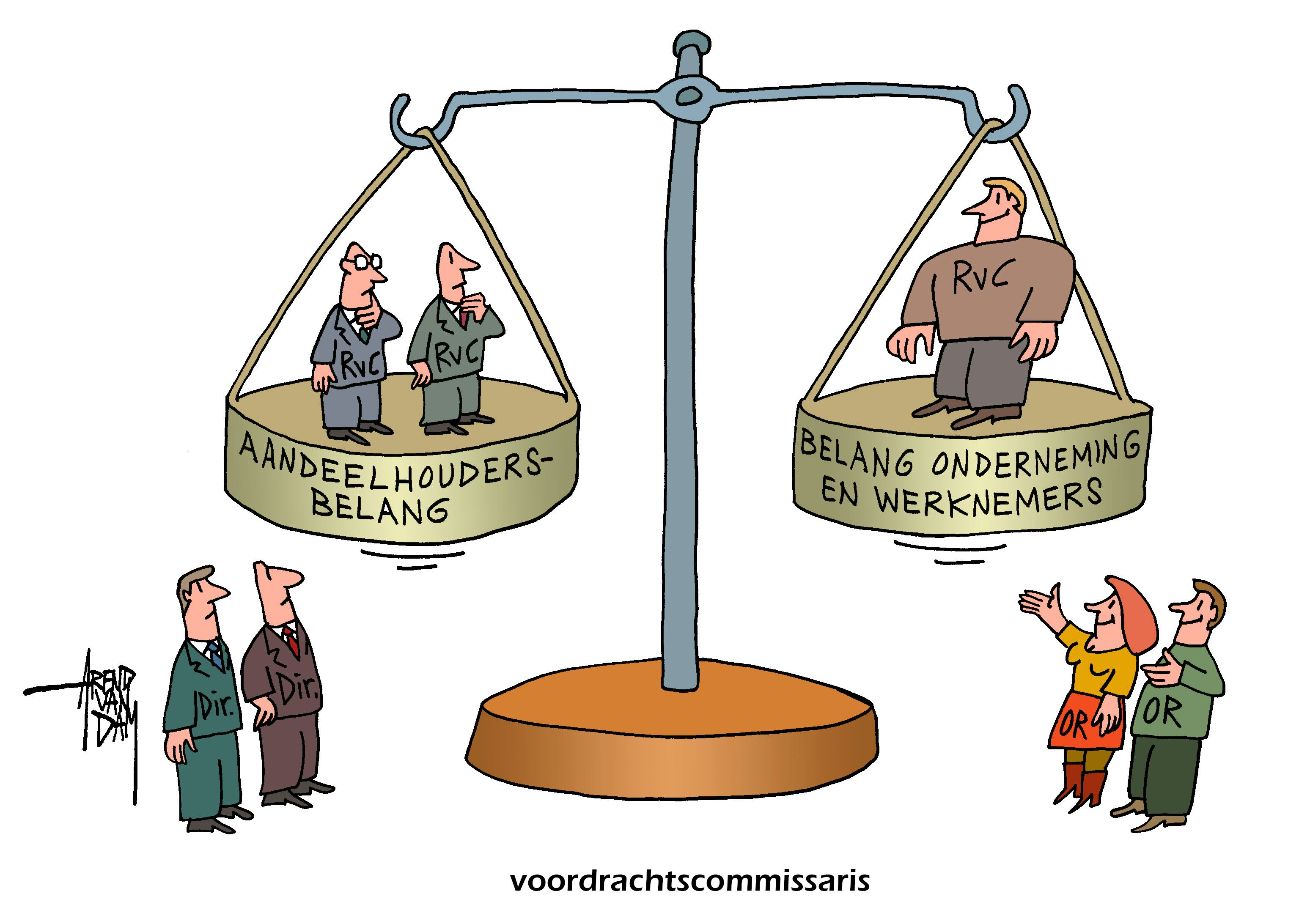 Een commissaris bij de overlegvergadering?