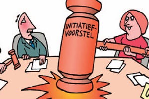 Cartoon Arend van Dam: Initiatiefvoorstel