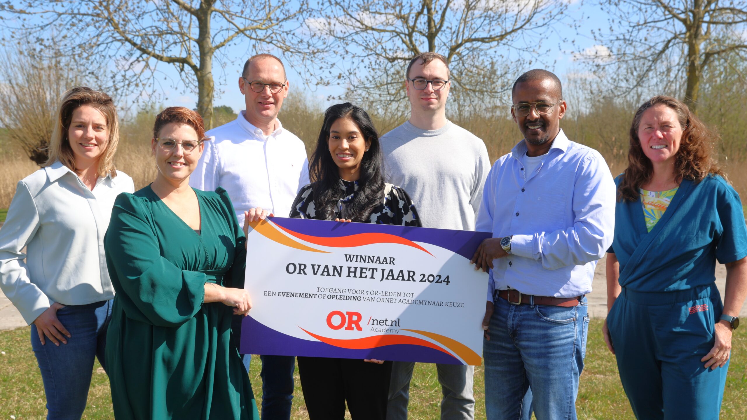 Ondernemingsraad van Tiofarma, winnaar titel OR van het Jaar 2024 - foto: Dennis Wisse