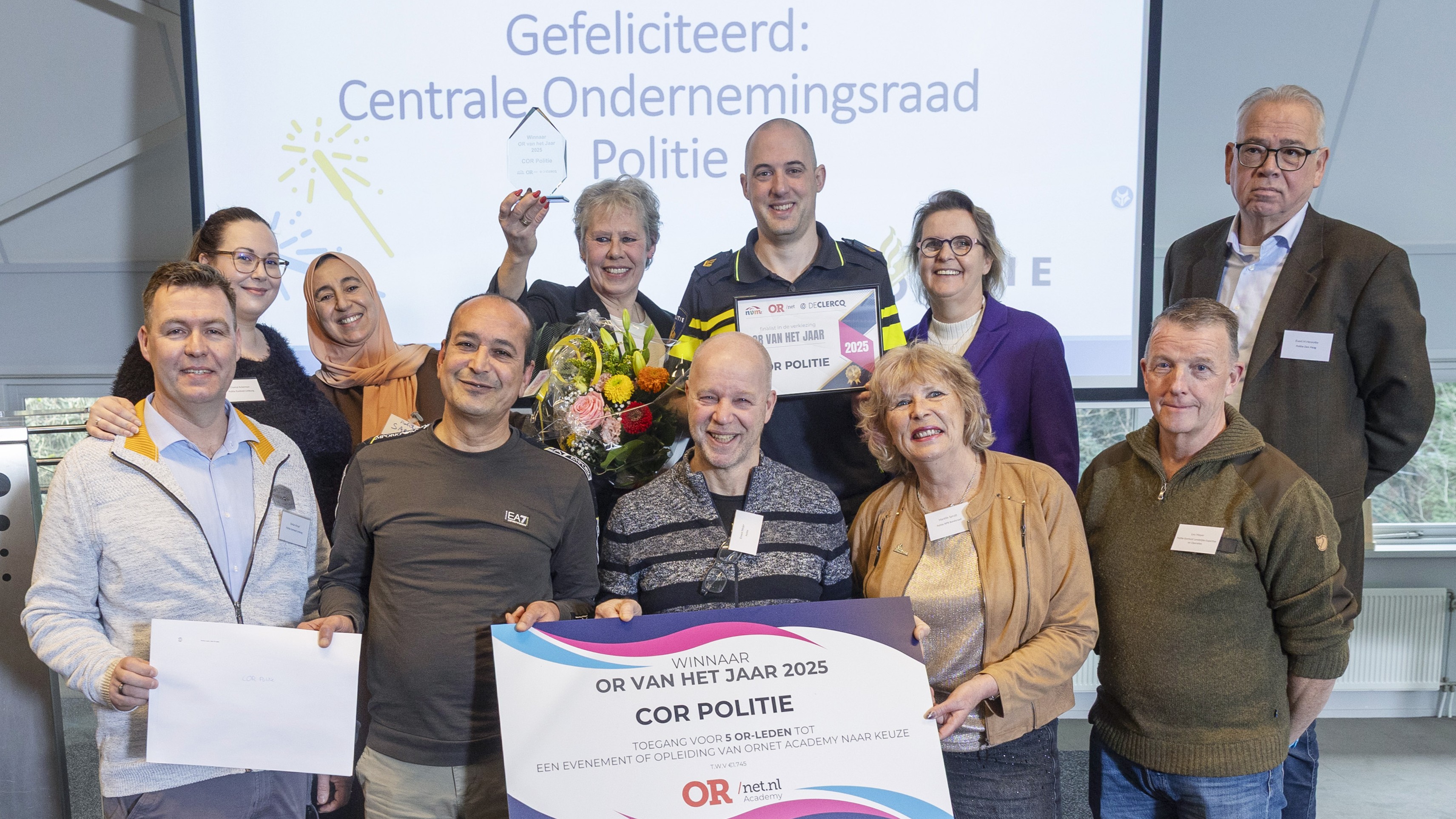 Cor Politie - OR van het Jaar 2025 (foto Herbert Wiggerman)